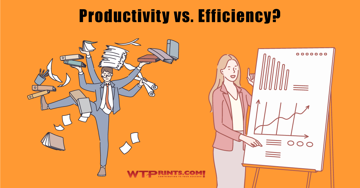 Print productivity vs. efficiency